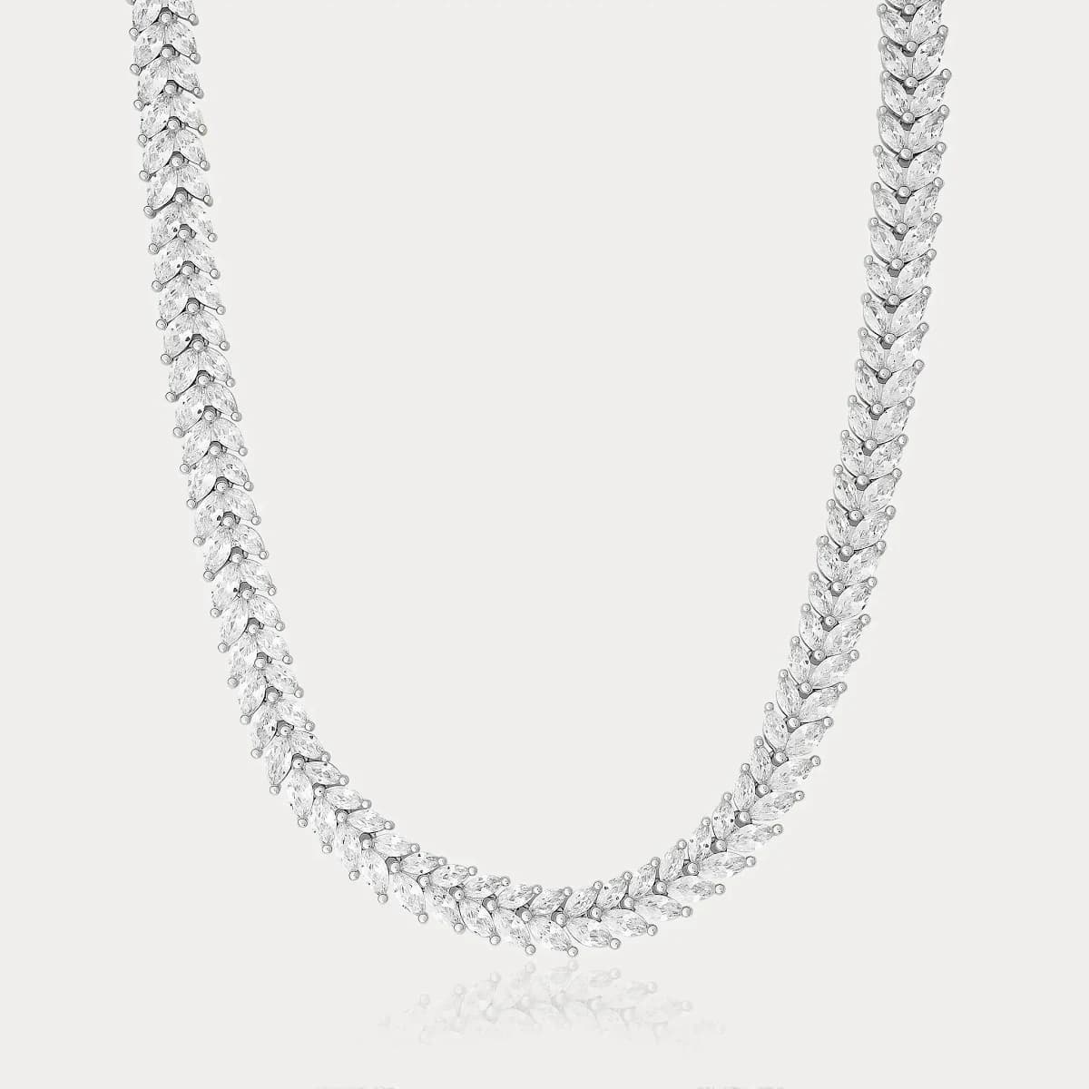 Men's Marquise Diamond Mamba Tennis Chain