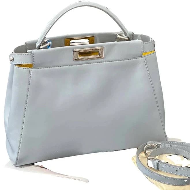 Fendi Peekaboo Leather Mini Handbag