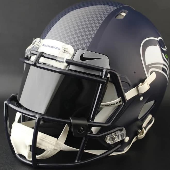 Seattle Seahawks Nfl Authentic Gameday Football Helmet W/ Nike Eye