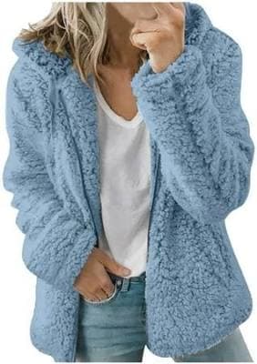Women's Oversized Fluffy Sherpa Fleece Hoodie