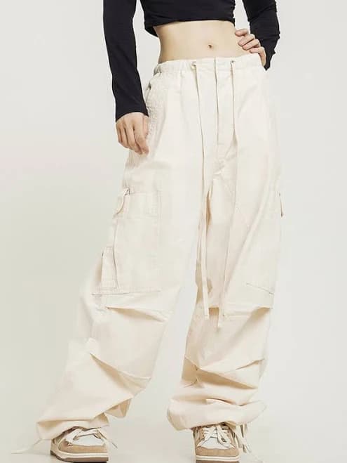 CTB Pleated Baggy Cargo Pants