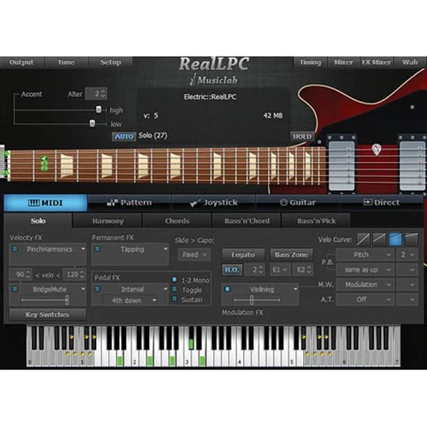 MusicLab RealLPC 4 Virtual Guitar Instrument Software, Electronic Download