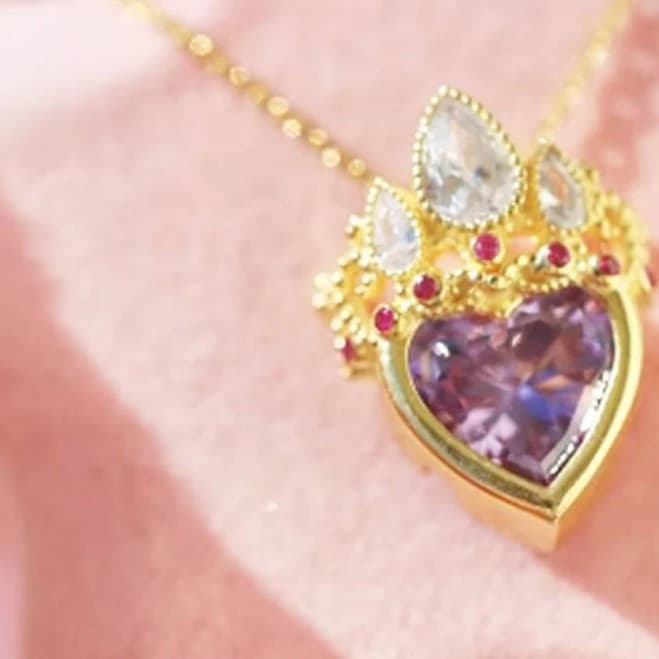 Rapunzel Crown Charm Necklace