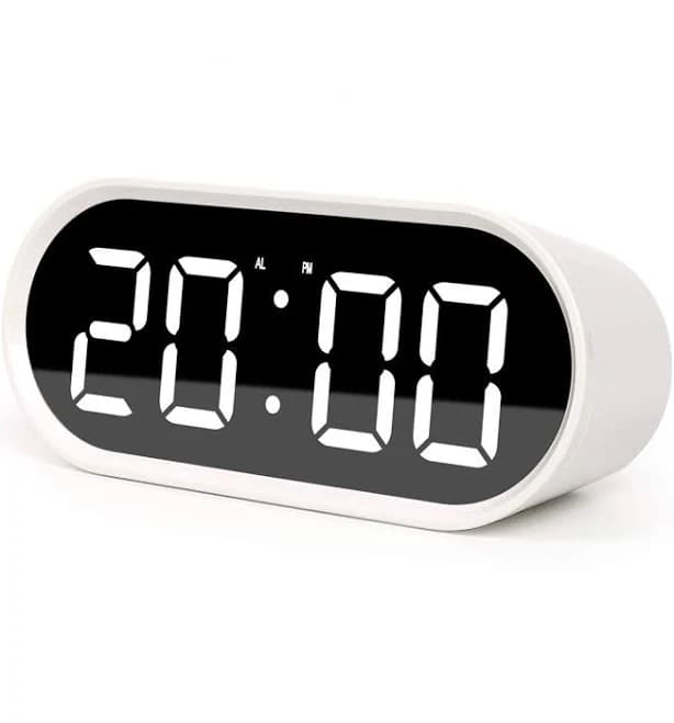 Mooas Pop Mirror LED Alarm Desk Clock