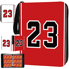Basketball Card Binder, 900 Pockets Chicago Basketball Card Holder for 2024 Trading Cards with 50 Removable Sleeves, 9 Pocket Zipper 3 Ring Folder Album Book Collection Organizer Storage Protectors : Amazon.ae: Toys