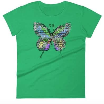 Butterfly Flow Poem T-Shirt
