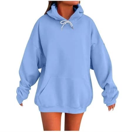 Women's Casual Drawstring Hooded Sweatshirt