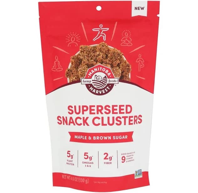 Manitoba Harvest Maple Brown Sugar Snack Cluster, 4.6 Ounce -- 6 per case