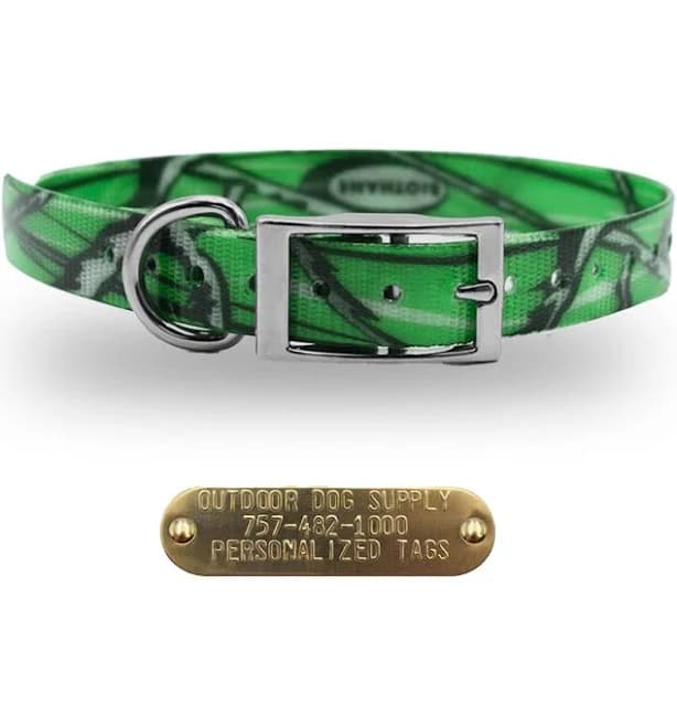 Outdoor Dog Supply Premium Glow Tuff D Ring Dog Collar