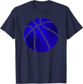Blue and White Basketball T-Shirt