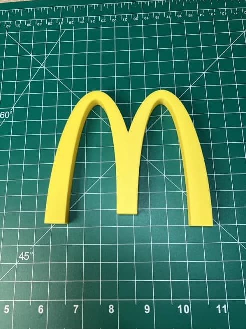 3d Printed Mcdonald’s Golden Arches Logo Sign Display Fan Art