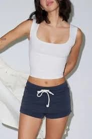 BDG Ribbed Square Neck Tank Top