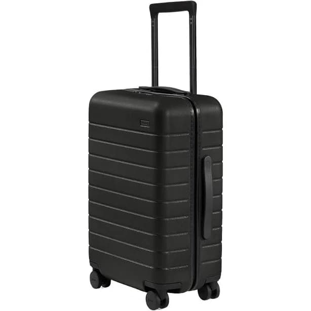 Away Carry-On Luggage Lightweight ABS Hardside Suitcase with Spinner Wheels, Airline Approved TSA Lock, Compact 22" (Compatible with Carry-On for