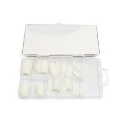 100pcs White Plastic Full Cover False Nail Beauty Art Tips Decoration Nails Extension