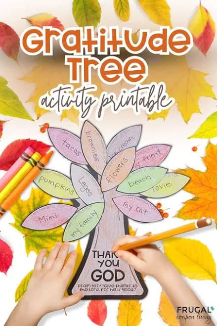 Gratitude Tree Template - Printable Thanksgiving Activity and Craft