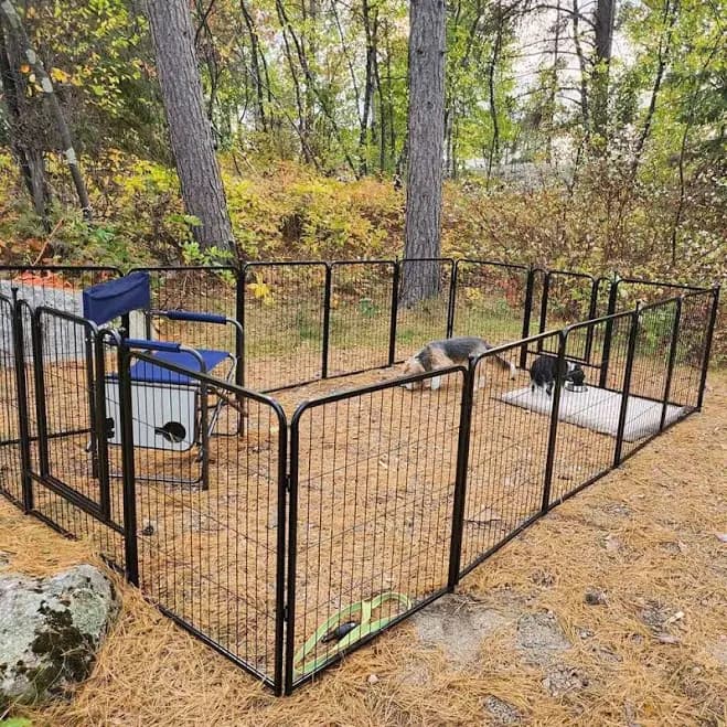 Fence Dog Instant RV Fence Ideas Dog Playpen for RV Camping Outdoor Dog Fence Panels Portable Fence Dog Kennel