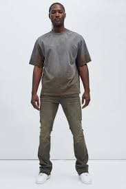 Dion Relaxed Tee - Olive | Fashion Nova
