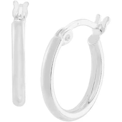 Silpada Time to Shine Sterling Silver Hoop Earrings