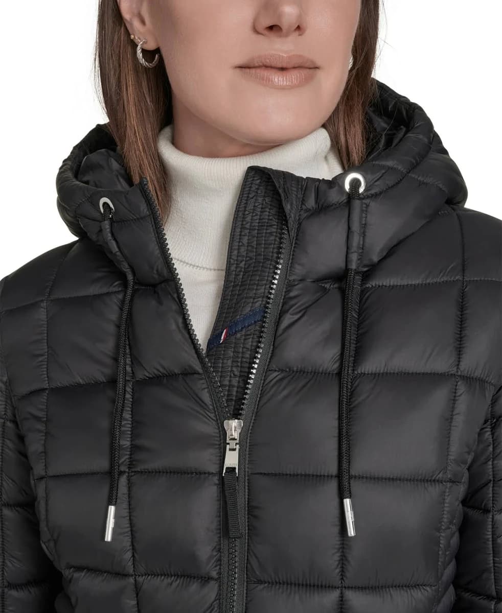 Tommy Hilfiger Women's Packable Hooded Puffer Jacket