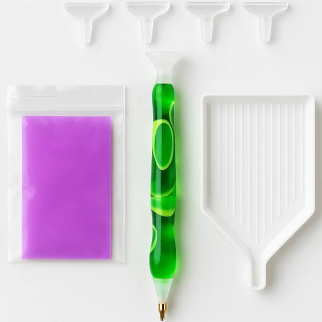 Ergonomic Diamond Painting Pen Kit – With Extra Wax & Premium Grip
