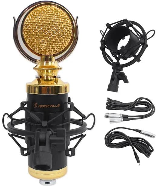 Rockville RCM02 Pro Studio Recording Condenser Microphone