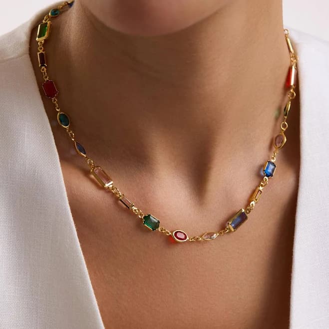 Women's Gemstone Beaded Necklace