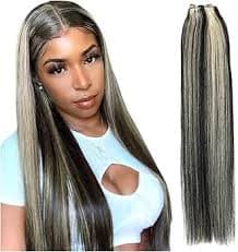 Amazon.com : Hair Extensions Brazilian Straight Hair Weave Bundles 14"-28" Hight Ratio Remy Hair Extensions 100g/pc Hair Extensions (Size : 1Pcs/Lot, Color : P1B-613_20INCHES) : Beauty & Personal Care