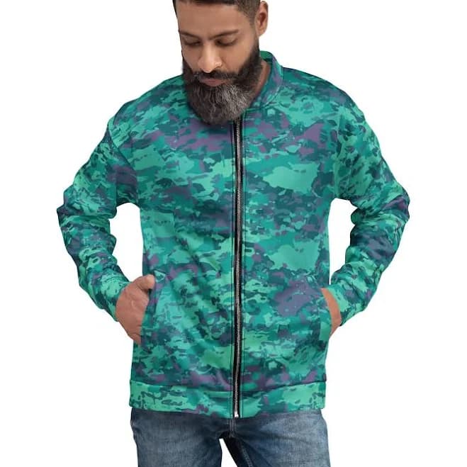 Baja Blast Camo Bomber Jacket