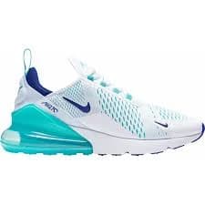 Nike Men's Air Max 270 Medium Width Shoes, Size 7.5 - Teal, Blue & White