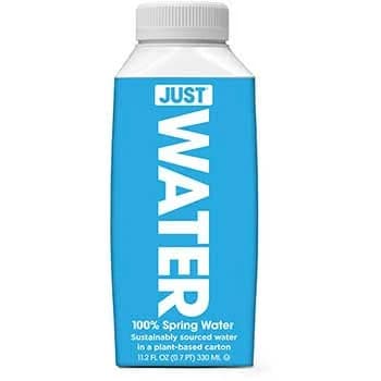 JUST Water Spring Water, 11.2 oz Bottle, 24/Case