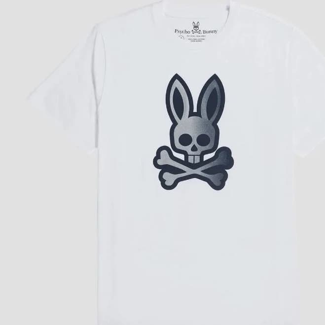 Mens Copa Bunny Logo Orange Graphic Tee | Psycho Bunny 817 Orange Peel / L