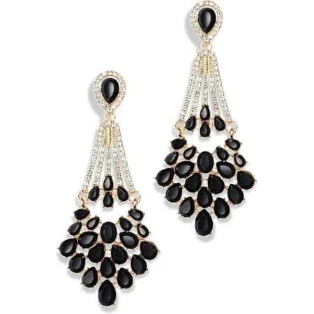 1920s Flapper Art Deco Gatsby Pearl Earrings