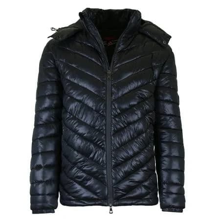 Galaxy by Harvic Men's Heavyweight Quilted Hooded Puffer Jacket