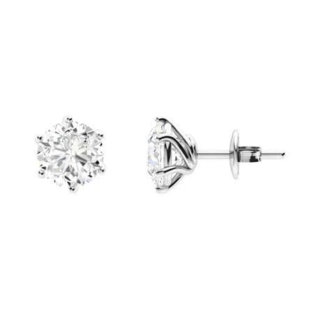 Stud Earrings White