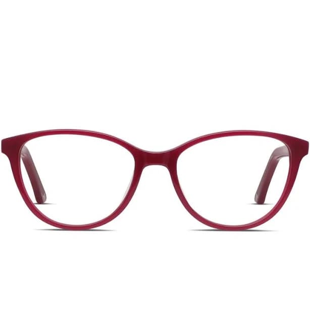 Next Day Delivery Cat-Eye Red Prescription Included Eyeglasses Amelia E. Eve Women's Frames Online, Discounted, FSA/HSA, Bifocal, Transitions