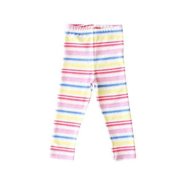Pineapple Sunshine Rainbow Stripe Leggings