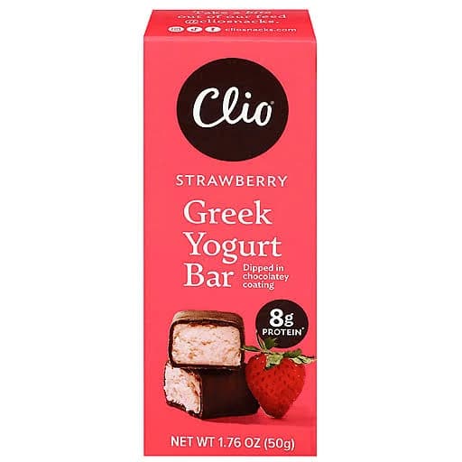 CLIO Greek Strawberry Yogurt Bar