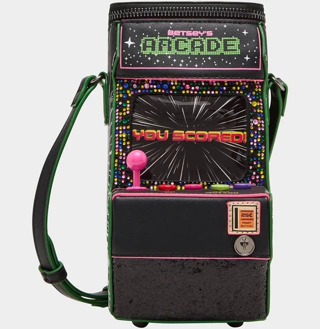 Betsey Johnson Women's Kitsch Scored Crossbody Bag