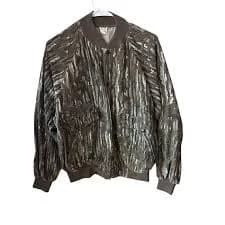 Realtree Camouflage Bomber Jacket Menswear Hunting woodsman Patterned
