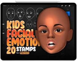 10 Kids Facial Emotions Brush for Procreate, Girl Facial Emotions Stamps for Procreate, Boys Facial Emotions Stamps for Procreate, Emoji - Etsy Israel