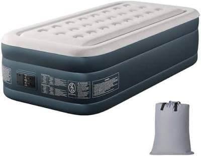 Karl Home Gray & White Twin Air Mattress