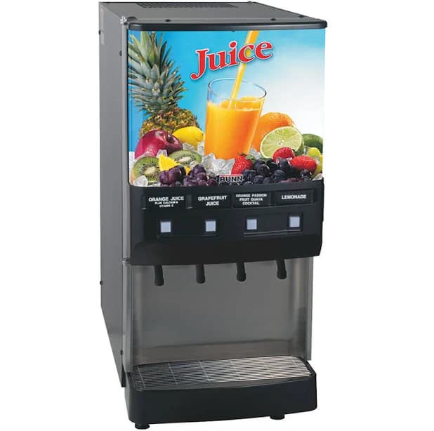 BUNN JDF-4S Silver Series 4-Flavor Cold Beverage System