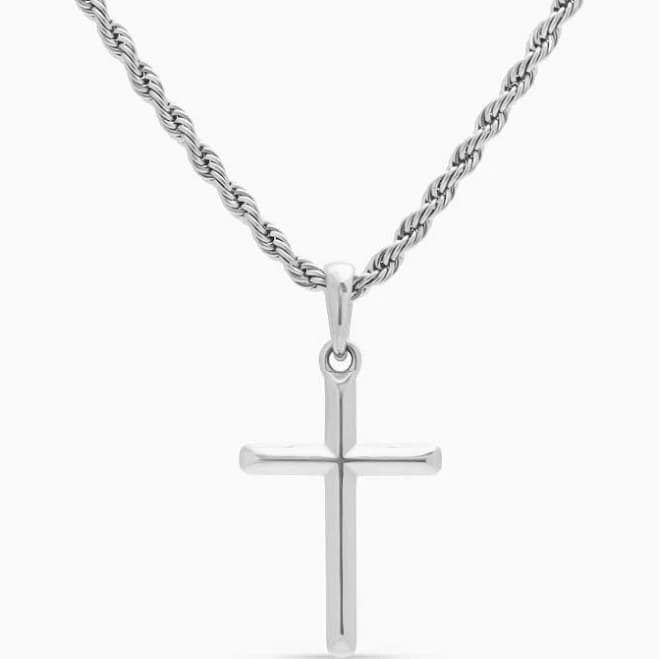 Gold Kings Stainless Steel Cross Pendant Necklace
