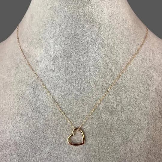 Floating Heart Pendant Necklace