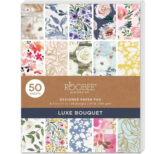 Roobee by Mara Mi Multicolor Luxurious Floral Scrapbook Paper Pad