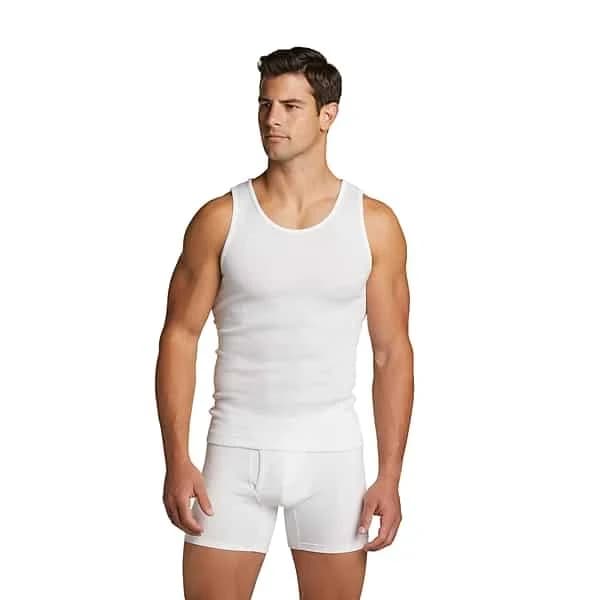 Egara Men's Slim Fit Cotton Tank Tops 3-Pack