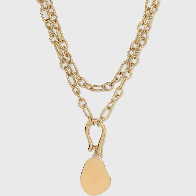 A New Day Organic Shape Pendant Necklace