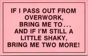 1970s Postcard Vagabond Creations Humor Novelty - If I pass Out From Work Unused | eBay