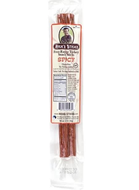 Nick's Sticks Free Range Spicy Turkey Sticks