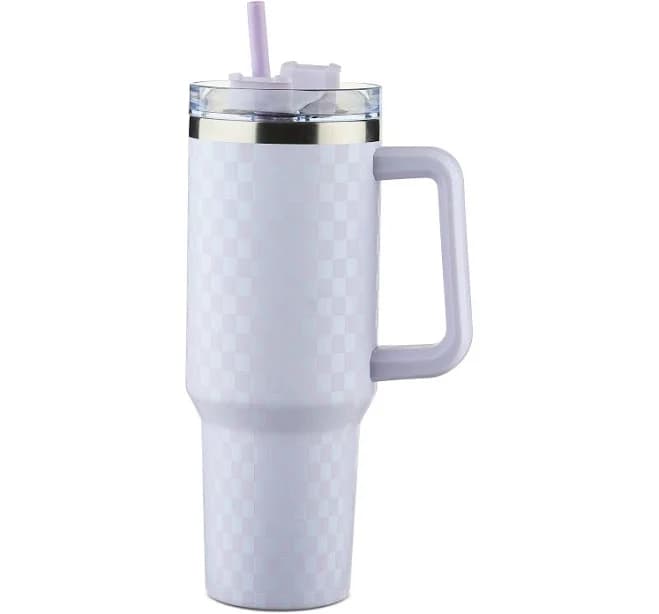 Way to Celebrate Checkered Tumbler